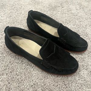 Cole Haan Black Suede Loafers